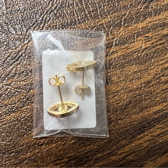 Adornia 14K Over Silver Crystal Evil Eye Studs - Picture 2 of 3